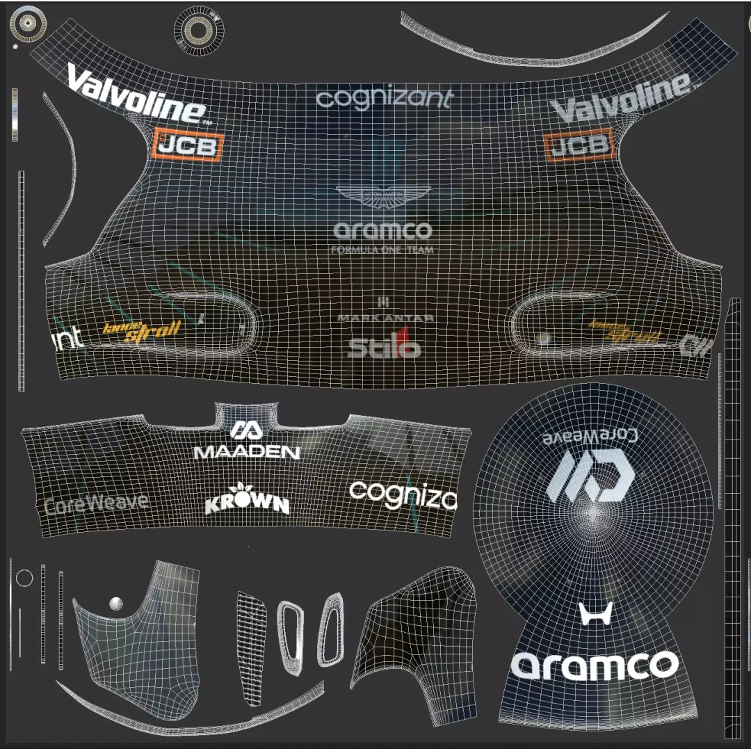 Aston Martin F1 Team Helmets 2026 3D Model – PBR Textures, Game-Ready Formats - View 48