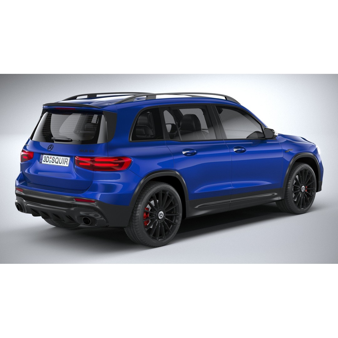 Mercedes-Benz GLB35 AMG 2024 3D Model – High Poly Car Asset, FBX, OBJ - View 19