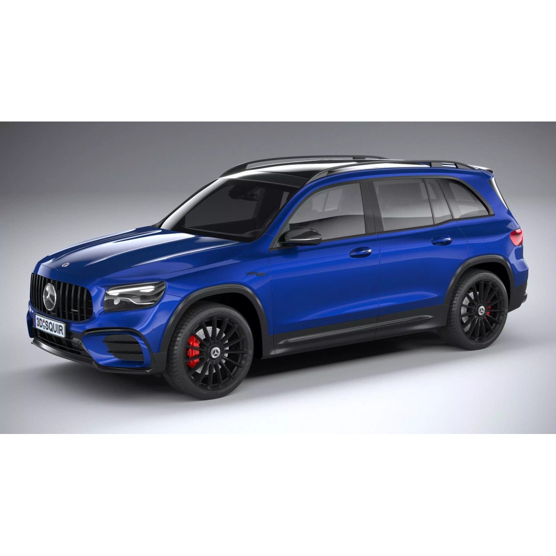 Mercedes-Benz GLB35 AMG 2024 3D Model – High Poly Car Asset, FBX, OBJ - View 2