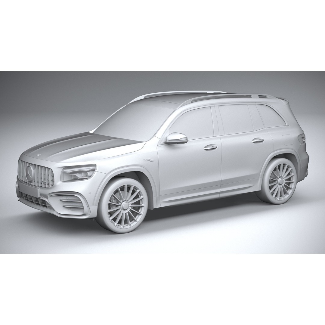 Mercedes-Benz GLB35 AMG 2024 3D Model – High Poly Car Asset, FBX, OBJ - View 21