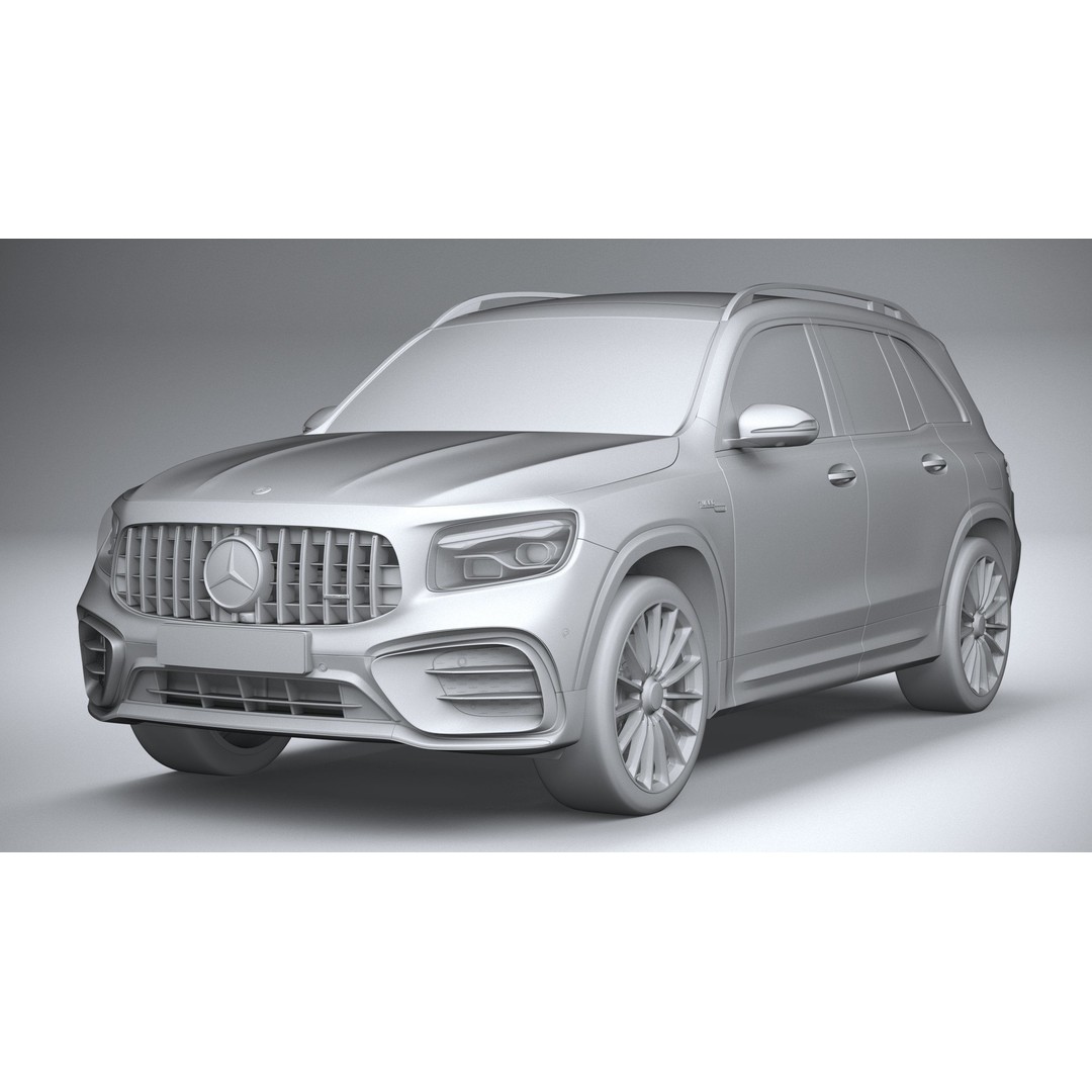 Mercedes-Benz GLB35 AMG 2024 3D Model – High Poly Car Asset, FBX, OBJ - View 22
