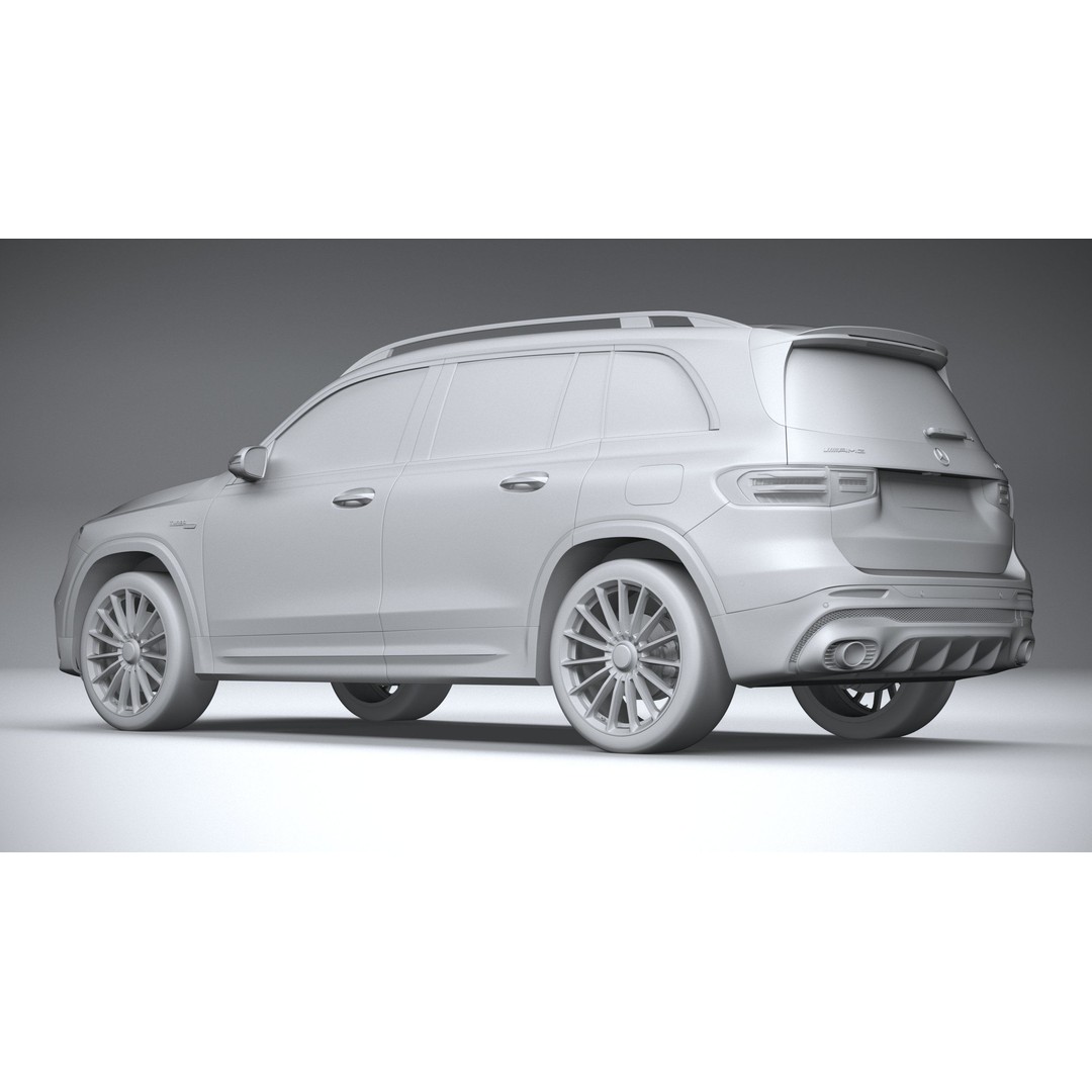 Mercedes-Benz GLB35 AMG 2024 3D Model – High Poly Car Asset, FBX, OBJ - View 23