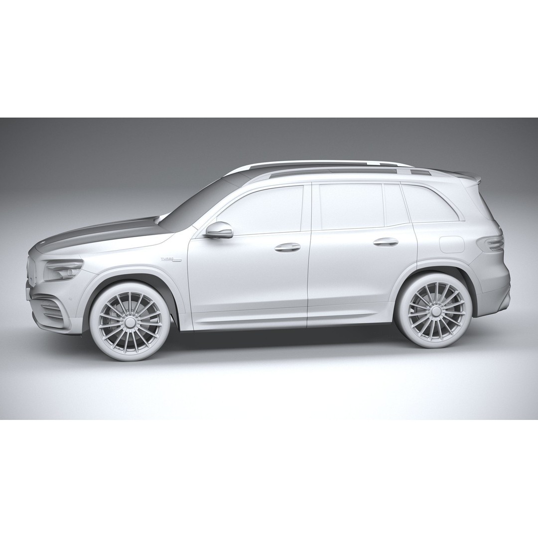 Mercedes-Benz GLB35 AMG 2024 3D Model – High Poly Car Asset, FBX, OBJ - View 24