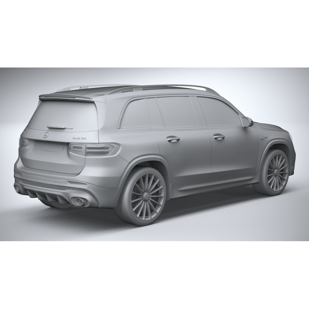 Mercedes-Benz GLB35 AMG 2024 3D Model – High Poly Car Asset, FBX, OBJ - View 27