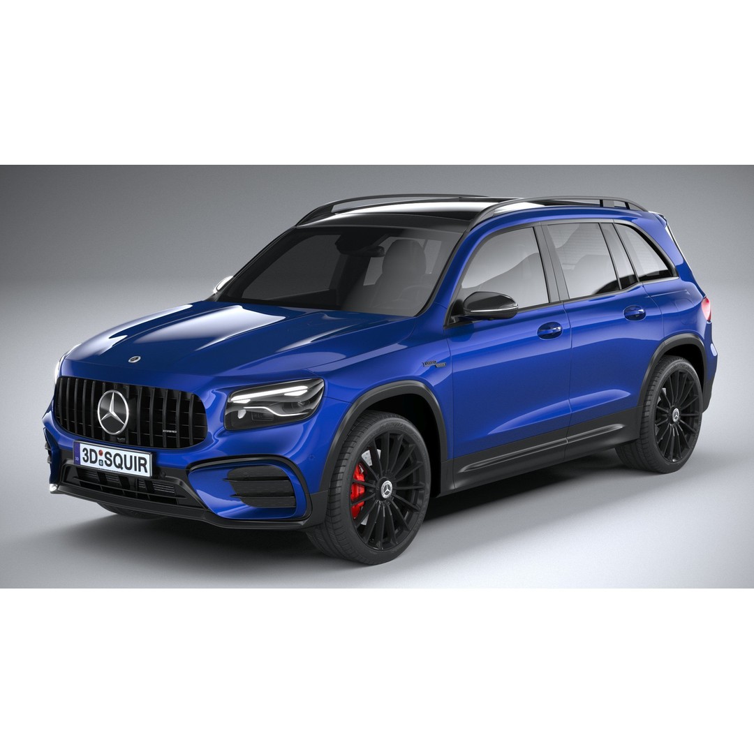 Mercedes-Benz GLB35 AMG 2024 3D Model – High Poly Car Asset, FBX, OBJ - View 3