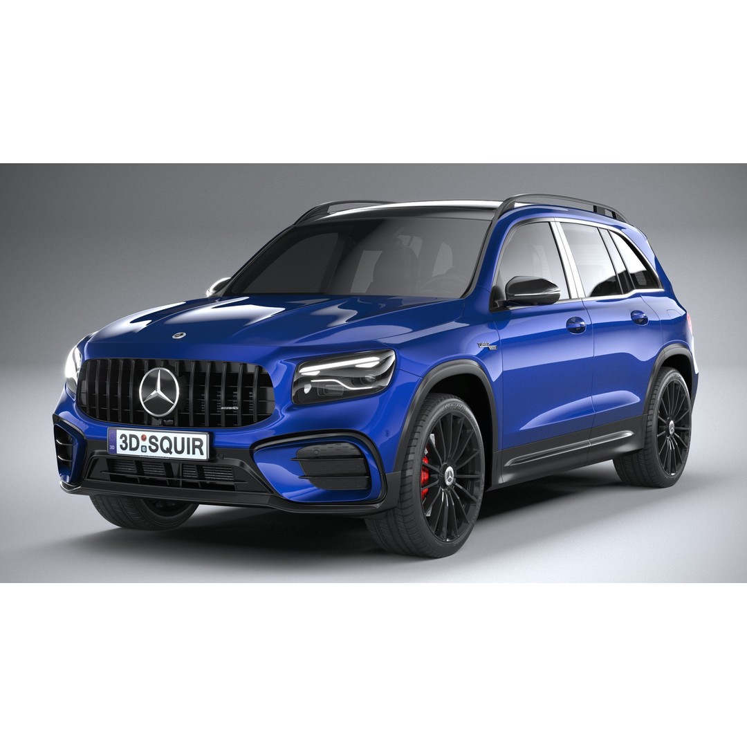 Mercedes-Benz GLB35 AMG 2024 3D Model – High Poly Car Asset, FBX, OBJ - View 4