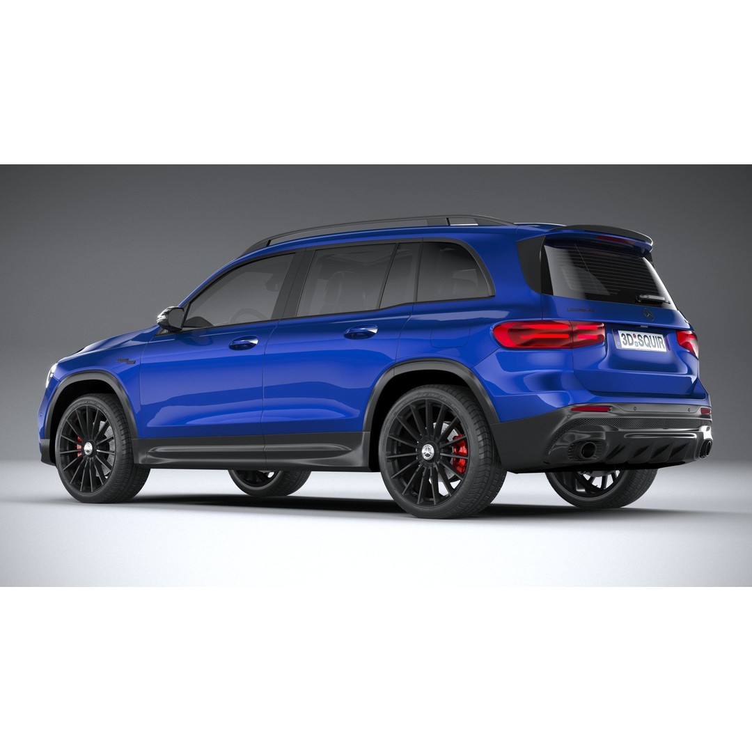 Mercedes-Benz GLB35 AMG 2024 3D Model – High Poly Car Asset, FBX, OBJ - View 7