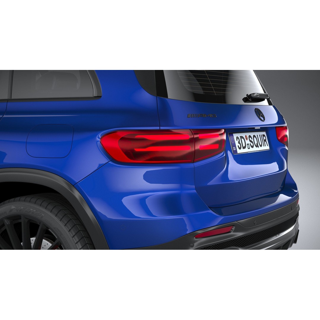 Mercedes-Benz GLB35 AMG 2024 3D Model – High Poly Car Asset, FBX, OBJ - View 8