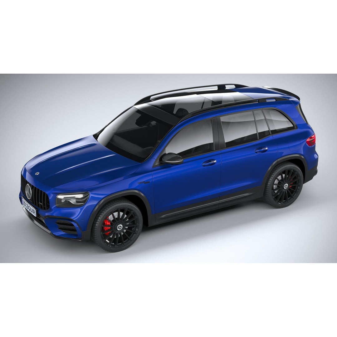 Mercedes-Benz GLB35 AMG 2024 3D Model – High Poly Car Asset, FBX, OBJ - View 9