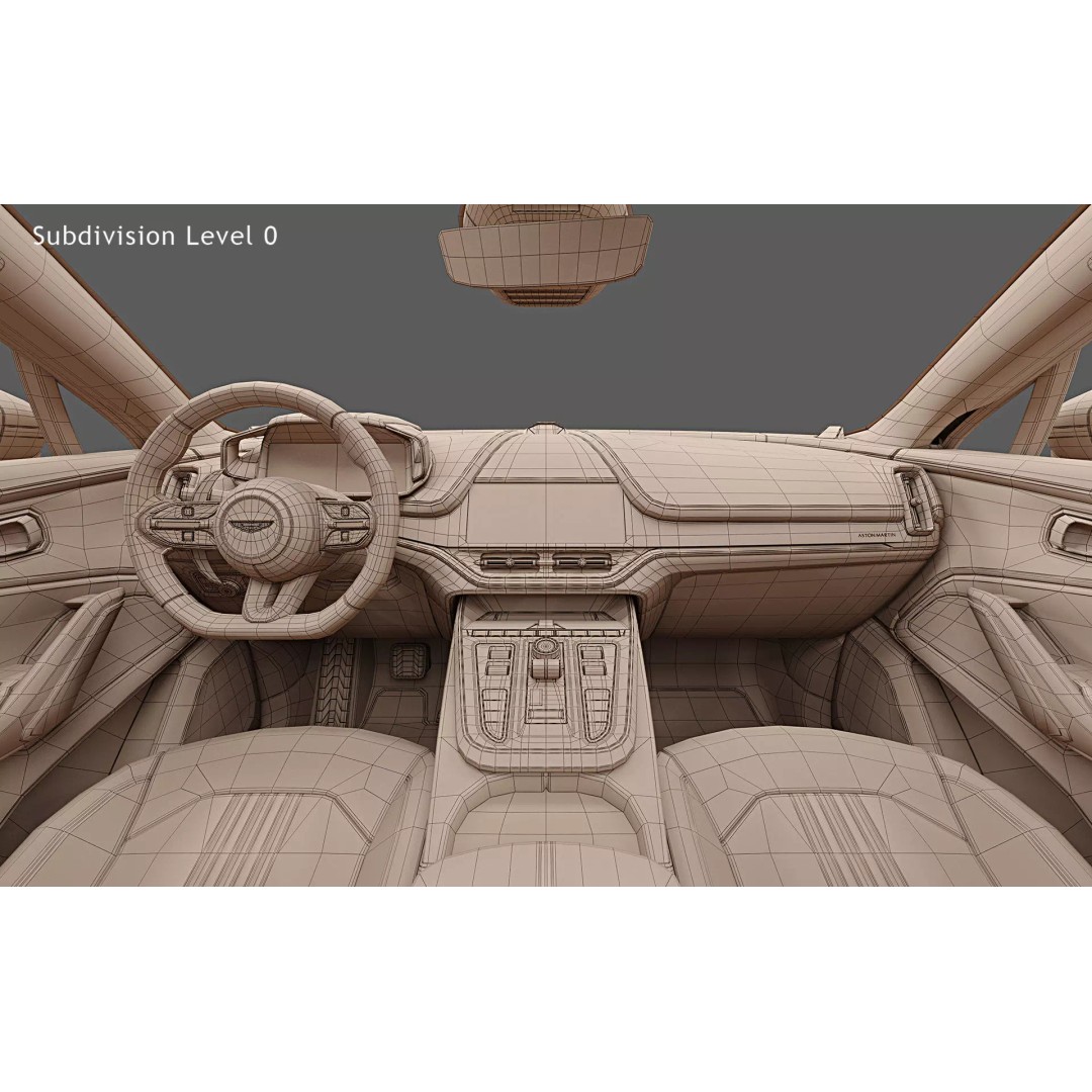 2026 Aston Martin DBX707 3D Model – High Poly PBR Car Asset, FBX, OBJ - View 35