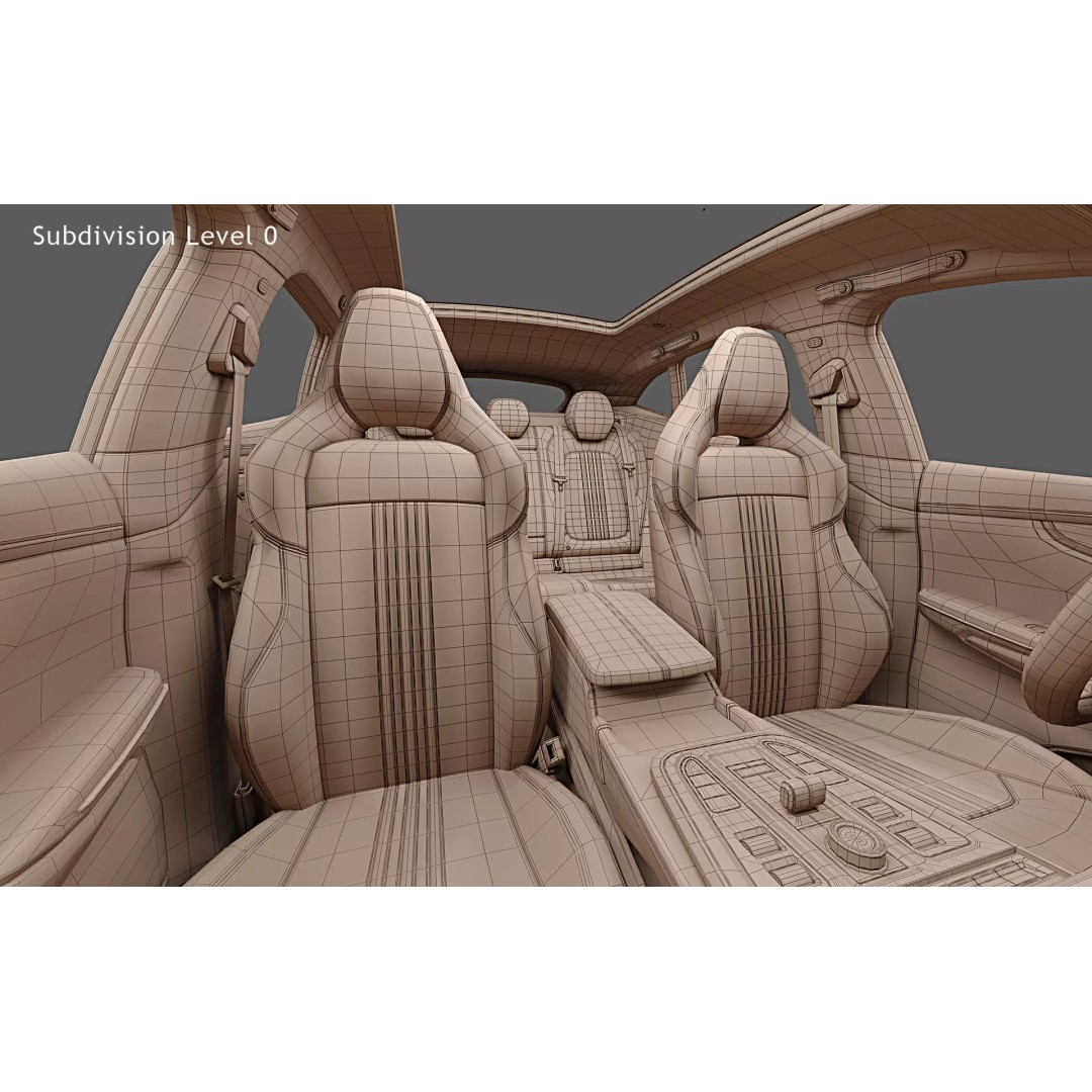 2026 Aston Martin DBX707 3D Model – High Poly PBR Car Asset, FBX, OBJ - View 36