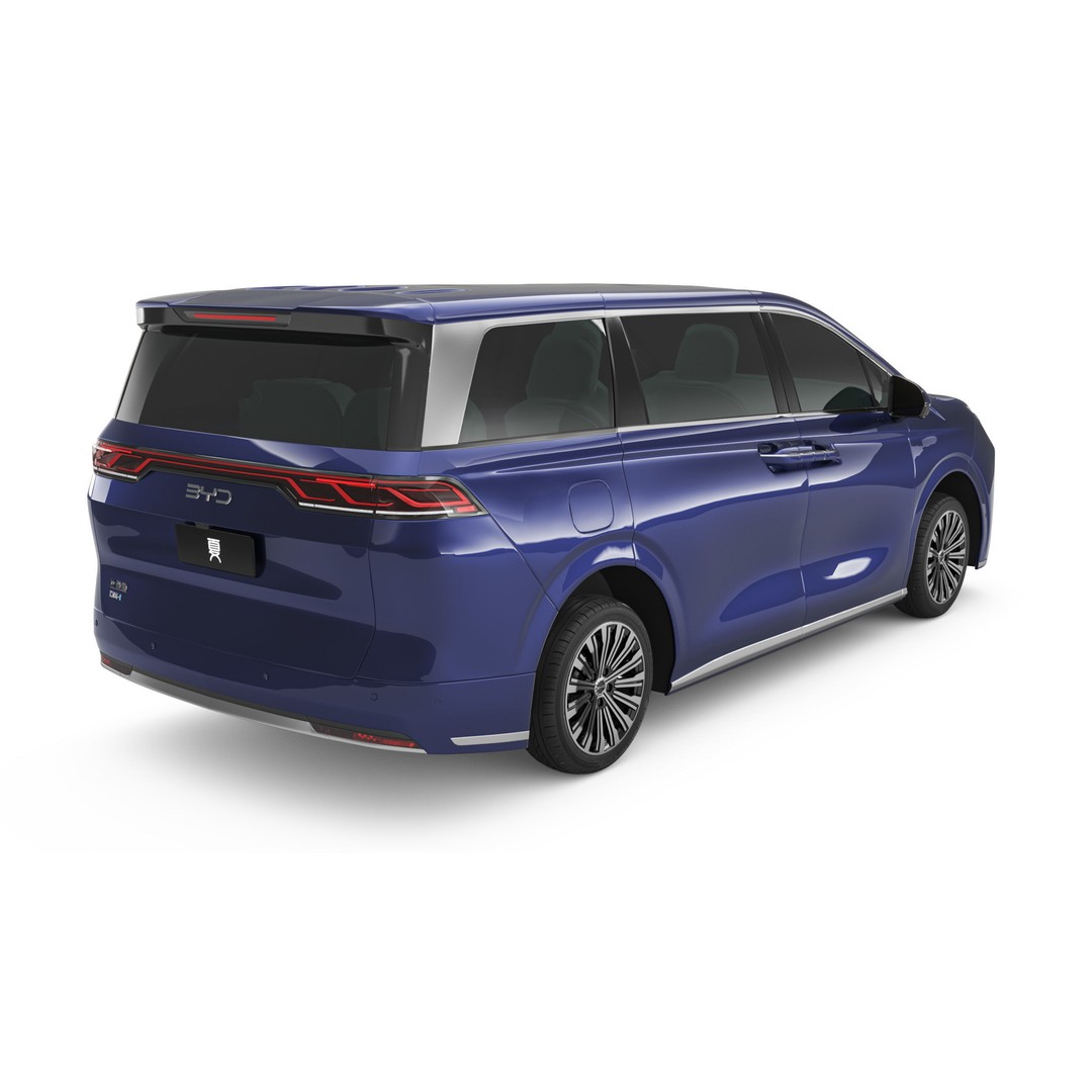 2025 BYD M9 3D Model – Luxury SUV, Game-Ready, FBX, Blender - View 3