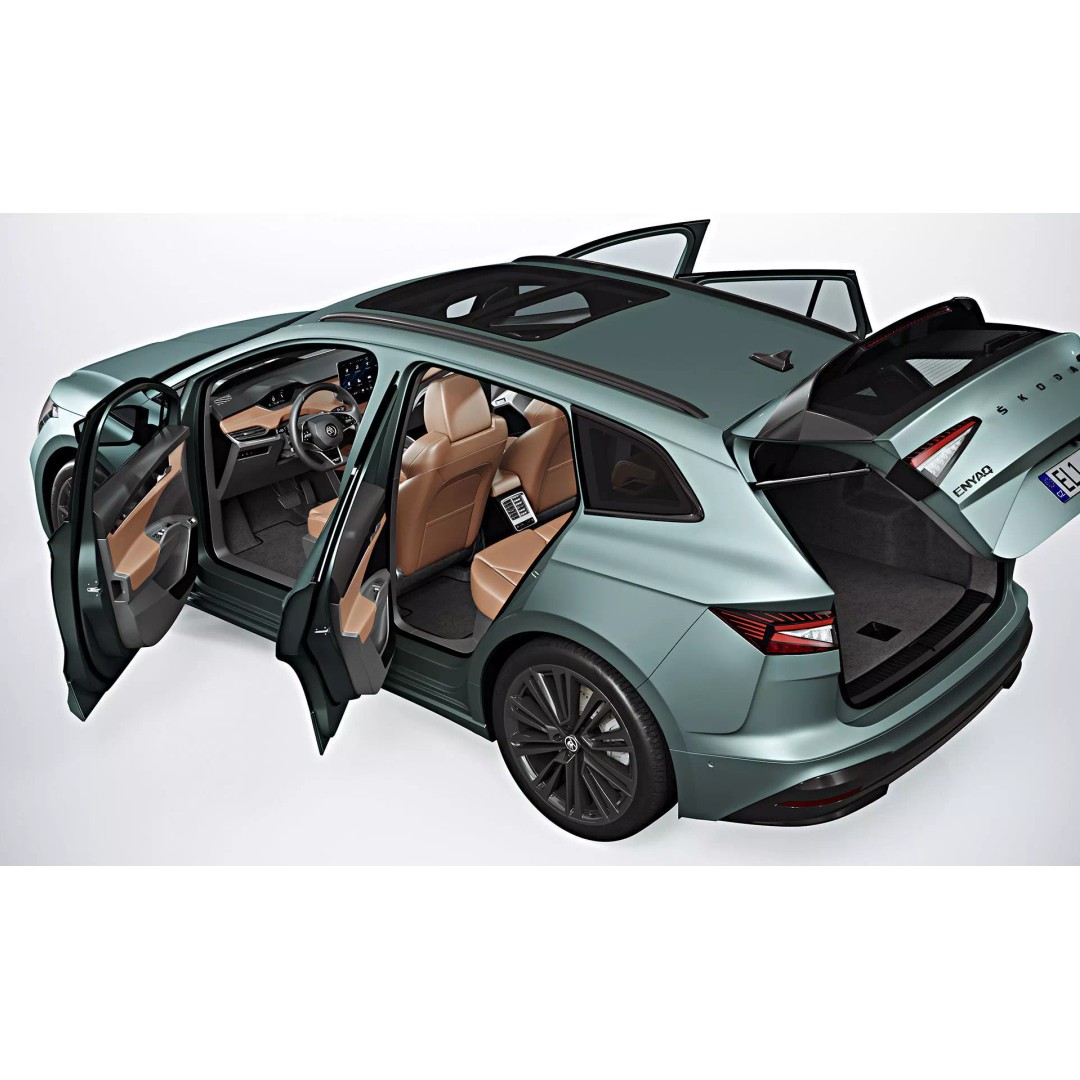 2021 Skoda Enyaq iV 3D Model – Photorealistic Game-Ready Asset, FBX, OBJ - View 10