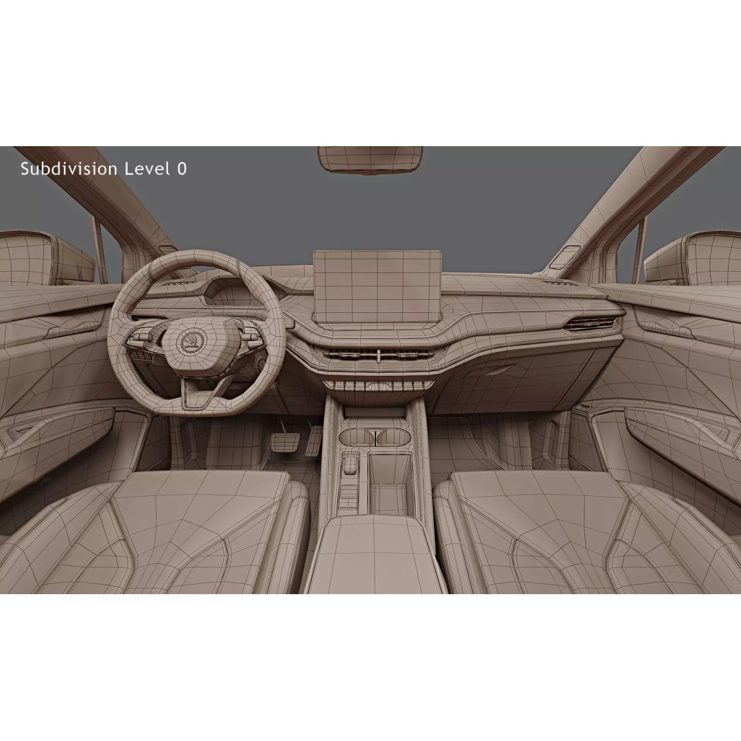 2021 Skoda Enyaq iV 3D Model – Photorealistic Game-Ready Asset, FBX, OBJ - View 19