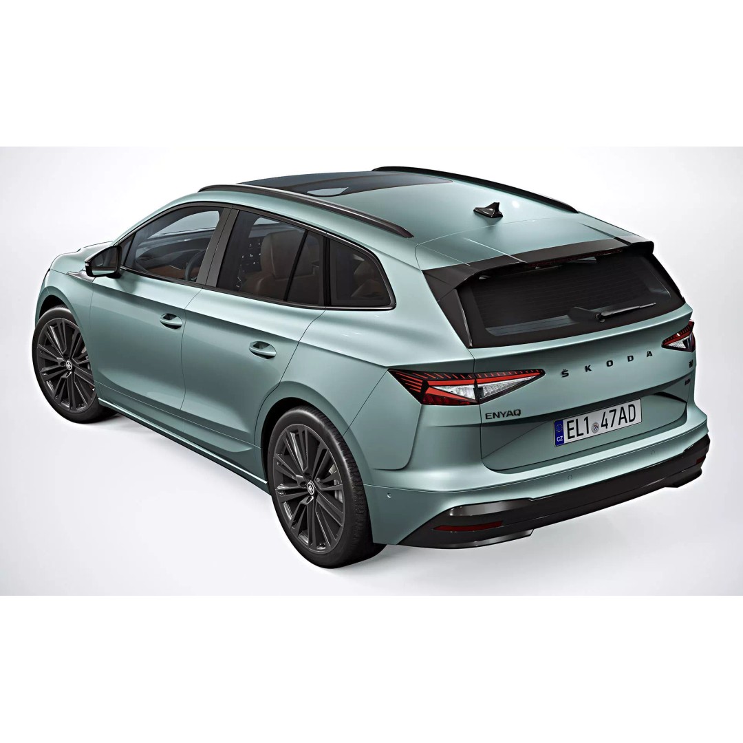 2021 Skoda Enyaq iV 3D Model – Photorealistic Game-Ready Asset, FBX, OBJ - View 6