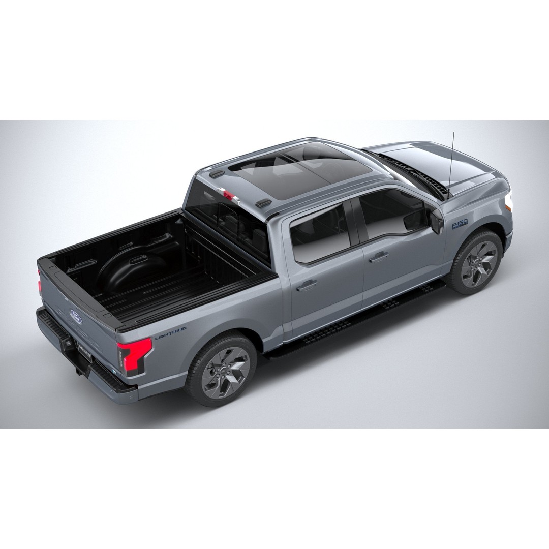 F-150 Lightning Flash 2024 3D Model – High Poly Truck Asset, FBX, OBJ - View 12