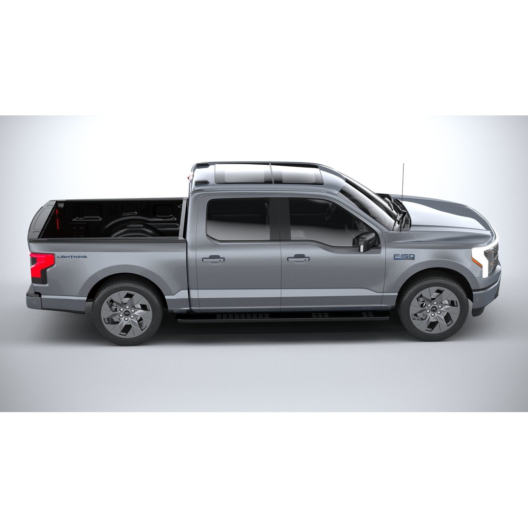 F-150 Lightning Flash 2024 3D Model – High Poly Truck Asset, FBX, OBJ - View 13