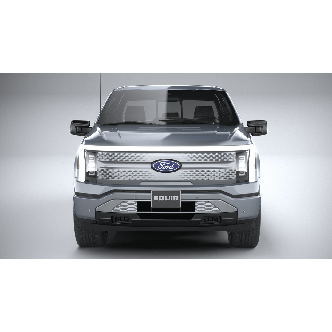 F-150 Lightning Flash 2024 3D Model – High Poly Truck Asset, FBX, OBJ - View 15