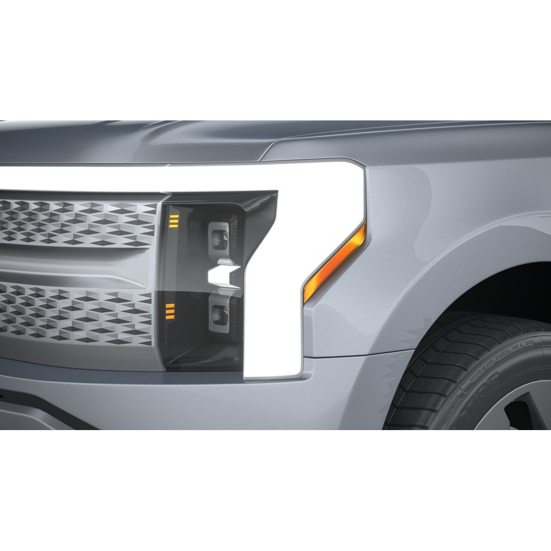 F-150 Lightning Flash 2024 3D Model – High Poly Truck Asset, FBX, OBJ - View 16