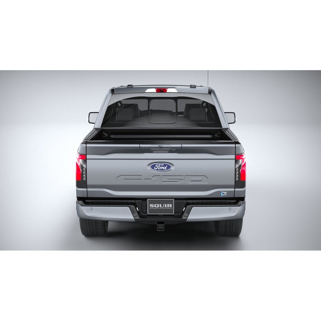 F-150 Lightning Flash 2024 3D Model – High Poly Truck Asset, FBX, OBJ - View 6