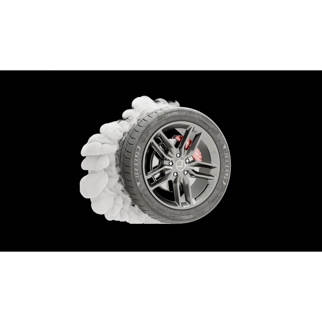 Car Tire Burnout Smoke VDB 3D Model Pack – Static Pyro Simulations for Blender