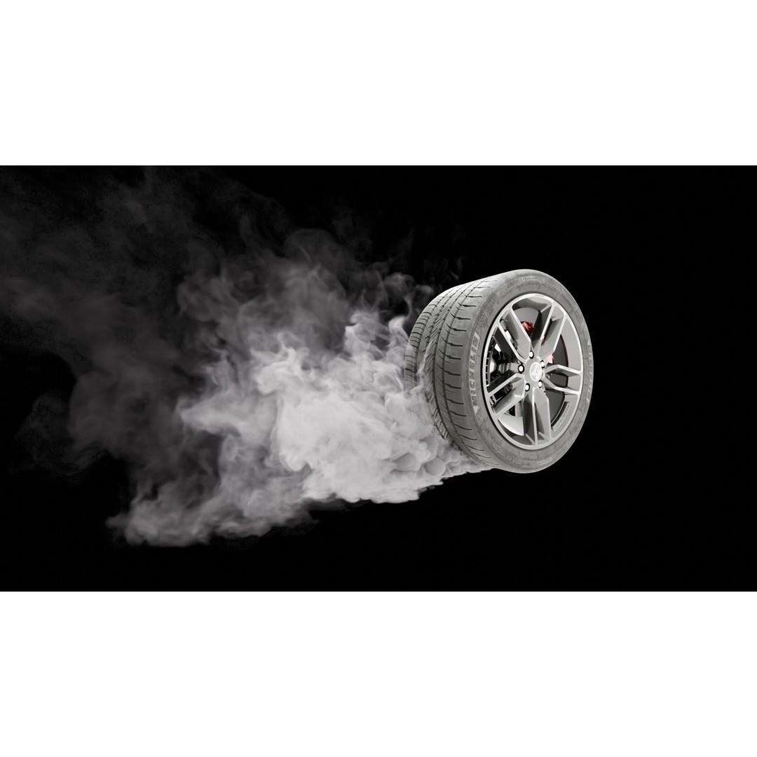 Car Tire Burnout Smoke VDB 3D Model Pack – Static Pyro Simulations for Blender - View 8