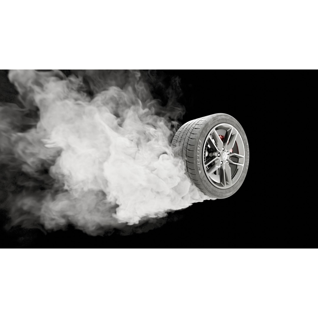 Car Tire Burnout Smoke VDB 3D Model Pack – Static Pyro Simulations for Blender - View 9