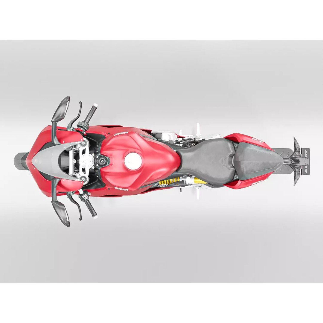 DUCATI PANIGALE V2 2021 3D Model – Low Poly Game Asset, FBX, OBJ - View 10