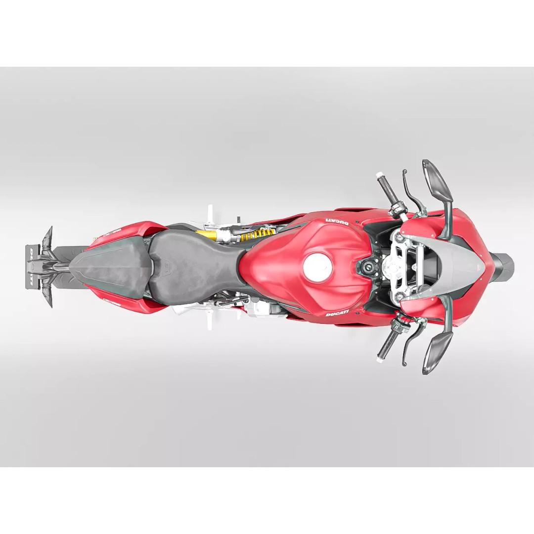 DUCATI PANIGALE V2 2021 3D Model – Low Poly Game Asset, FBX, OBJ - View 11