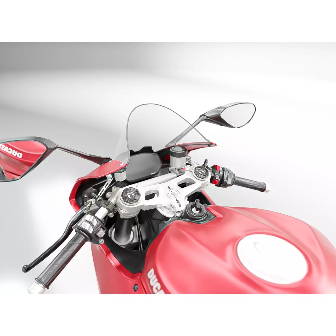 DUCATI PANIGALE V2 2021 3D Model – Low Poly Game Asset, FBX, OBJ - View 12