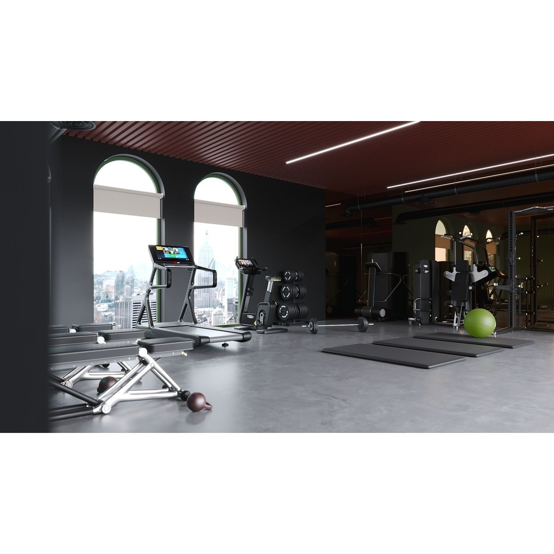 Gym Room 3D Model – Highly Detailed Interior Scene, FBX & OBJ - View 4