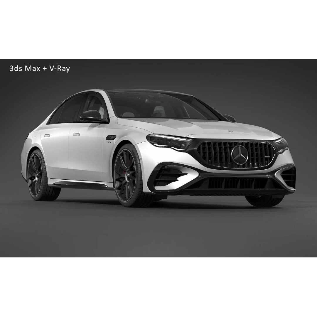 2025 Mercedes-Benz E53 AMG Hybrid 3D Model – High Poly Game Asset, FBX - View 30