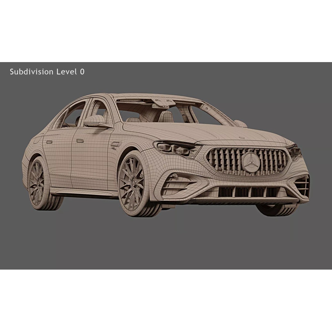 2025 Mercedes-Benz E53 AMG Hybrid 3D Model – High Poly Game Asset, FBX - View 31