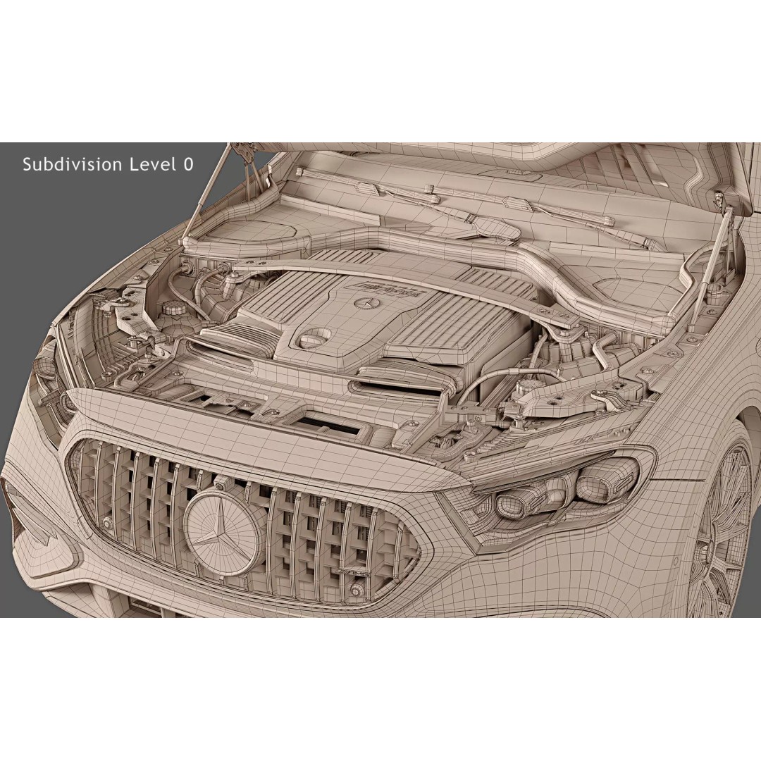 2025 Mercedes-Benz E53 AMG Hybrid 3D Model – High Poly Game Asset, FBX - View 35
