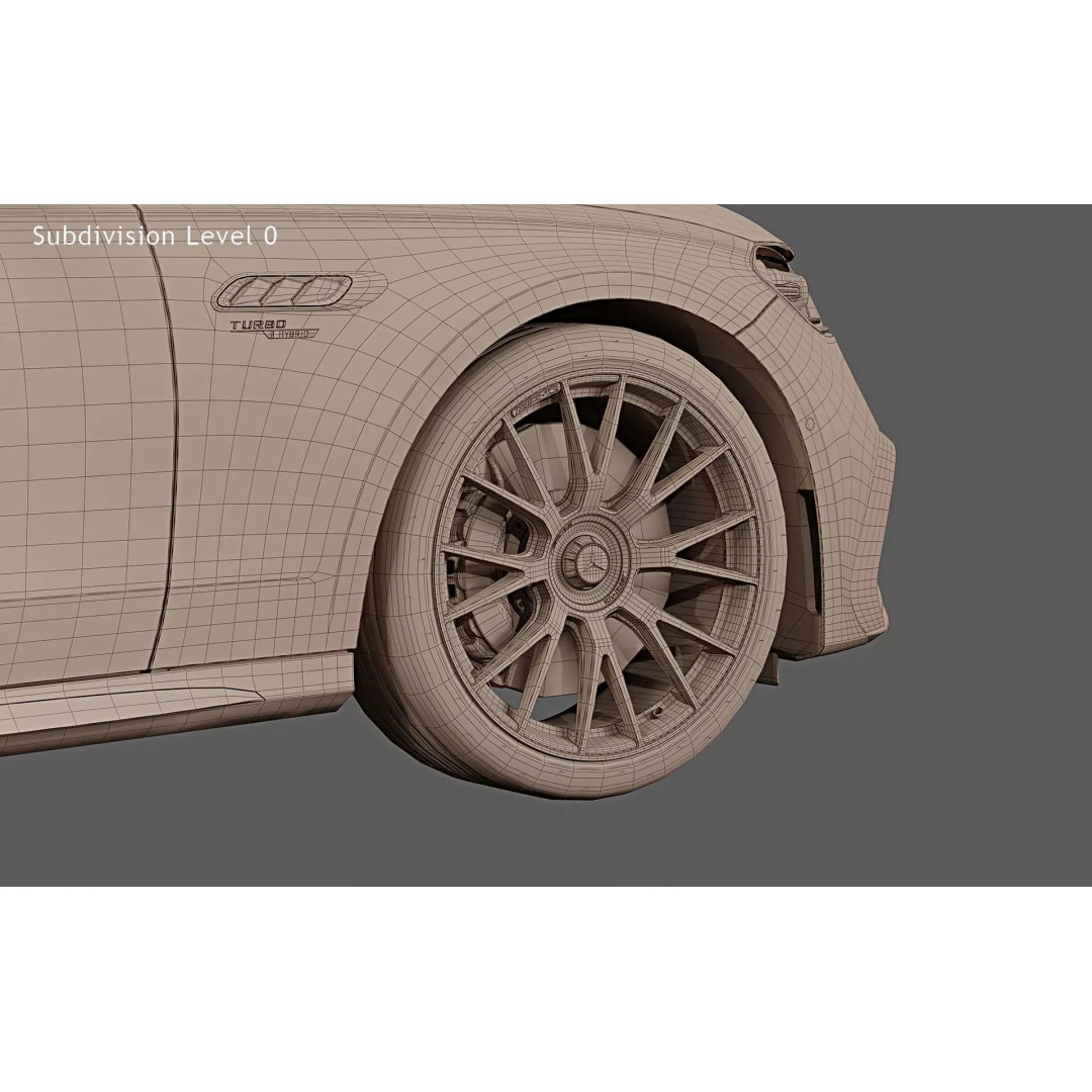 2025 Mercedes-Benz E53 AMG Hybrid 3D Model – High Poly Game Asset, FBX - View 36