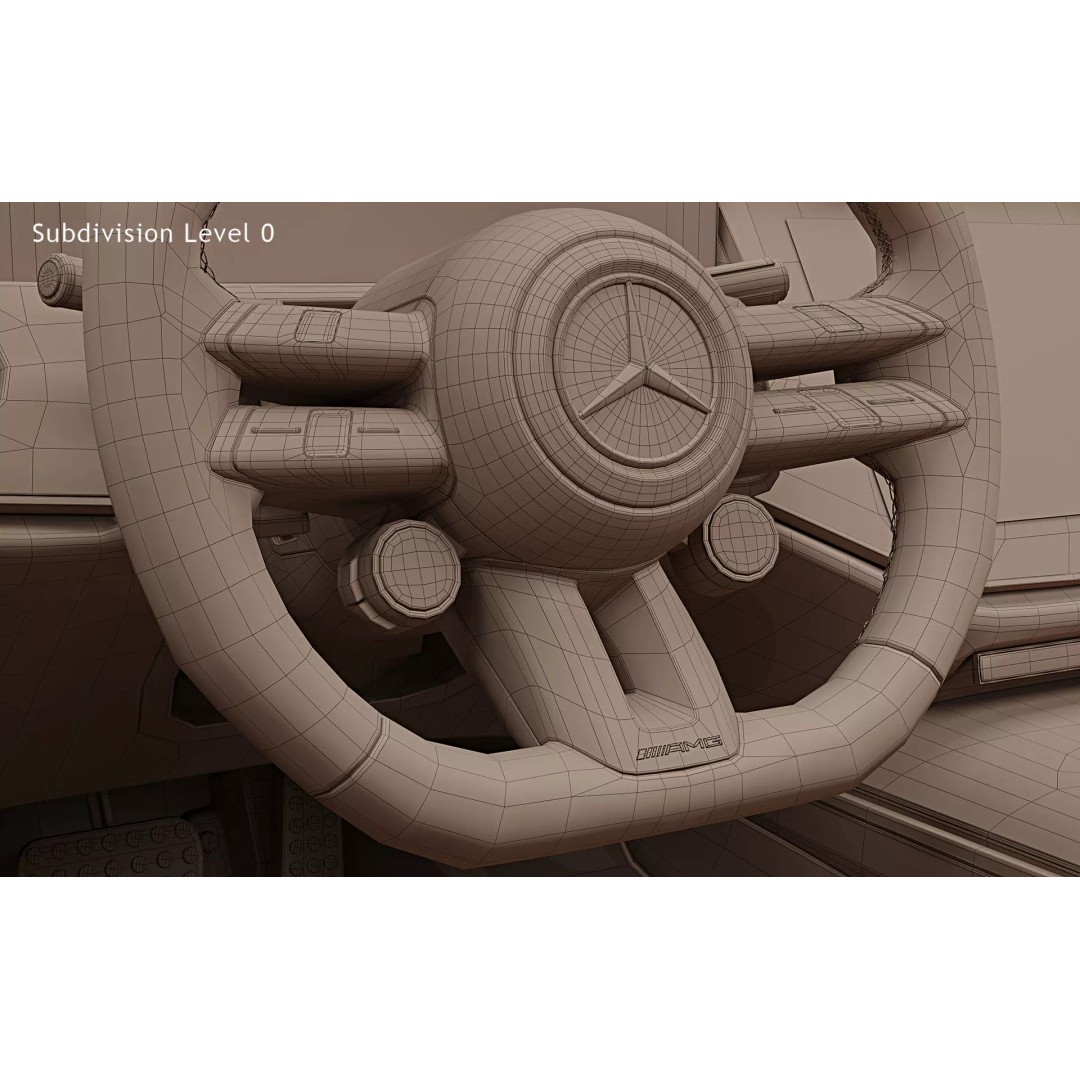 2025 Mercedes-Benz E53 AMG Hybrid 3D Model – High Poly Game Asset, FBX - View 37