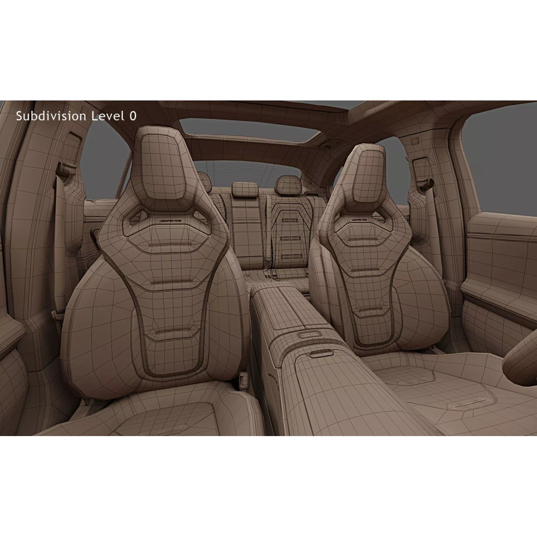 2025 Mercedes-Benz E53 AMG Hybrid 3D Model – High Poly Game Asset, FBX - View 41