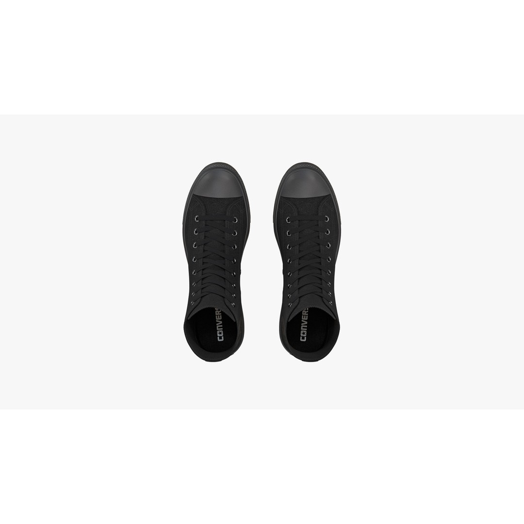 Chuck Taylor All Star Classic High Top Mono Black 3D Model – High Poly PBR Footwear Asset, FBX - View 5