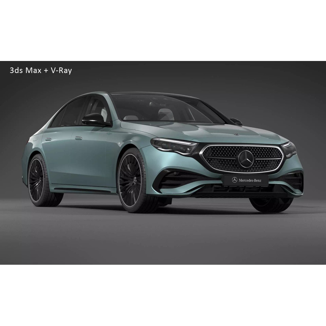 2024 Mercedes-Benz E-Class 3D Model – High Poly PBR Car Asset, FBX - View 29