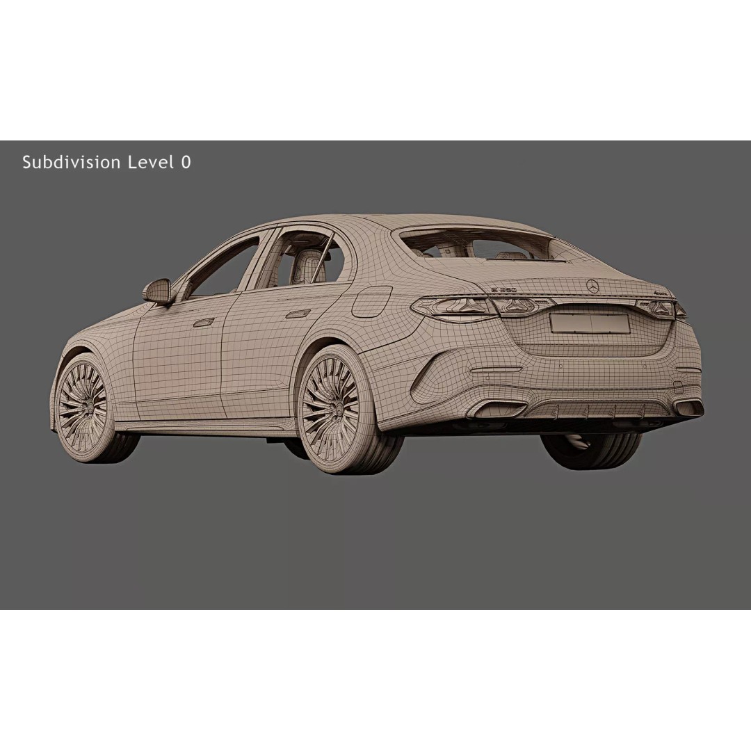 2024 Mercedes-Benz E-Class 3D Model – High Poly PBR Car Asset, FBX - View 31
