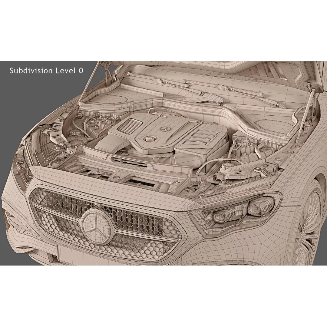2024 Mercedes-Benz E-Class 3D Model – High Poly PBR Car Asset, FBX - View 33