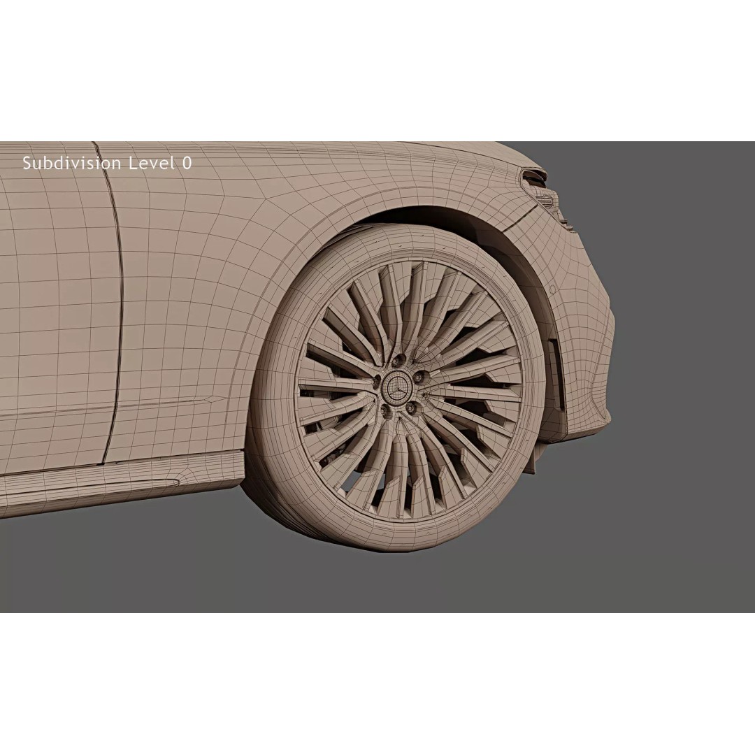 2024 Mercedes-Benz E-Class 3D Model – High Poly PBR Car Asset, FBX - View 34
