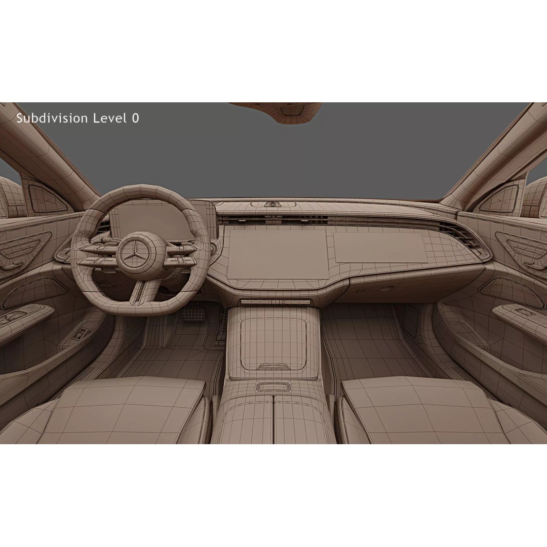 2024 Mercedes-Benz E-Class 3D Model – High Poly PBR Car Asset, FBX - View 35