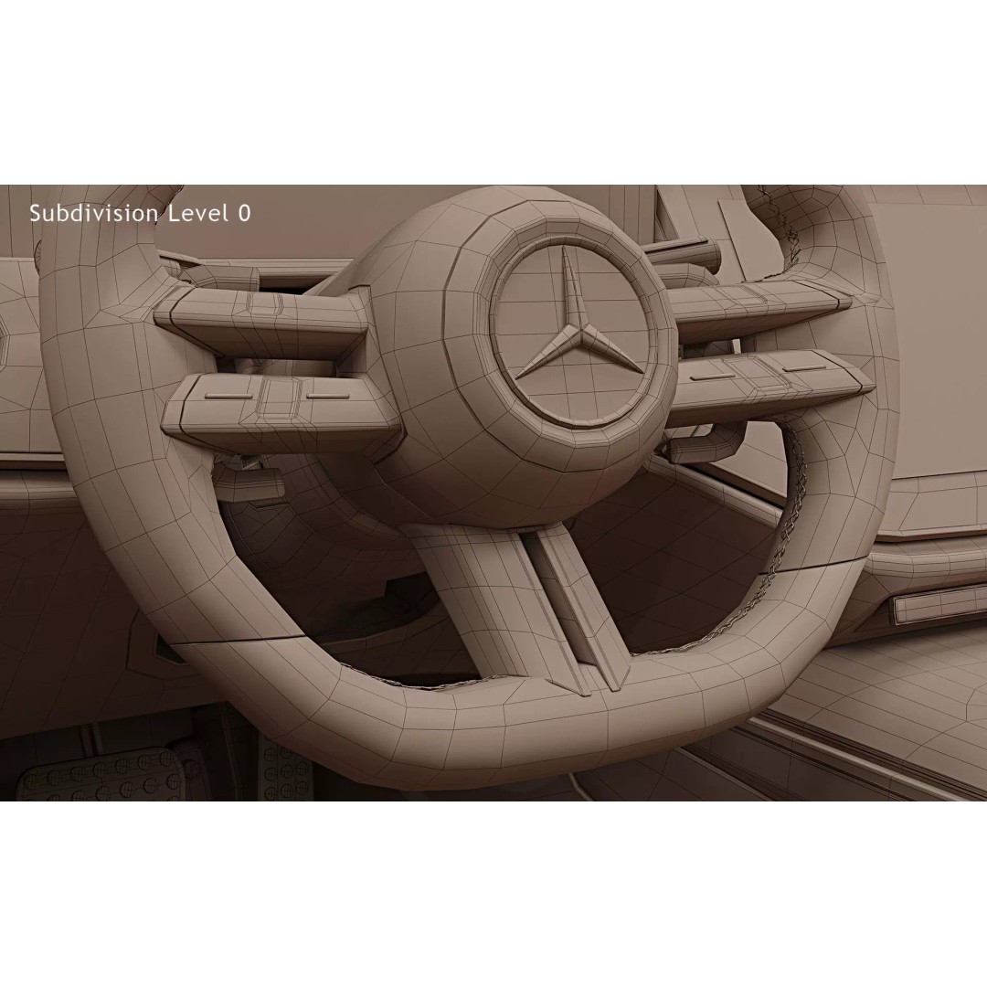 2024 Mercedes-Benz E-Class 3D Model – High Poly PBR Car Asset, FBX - View 37