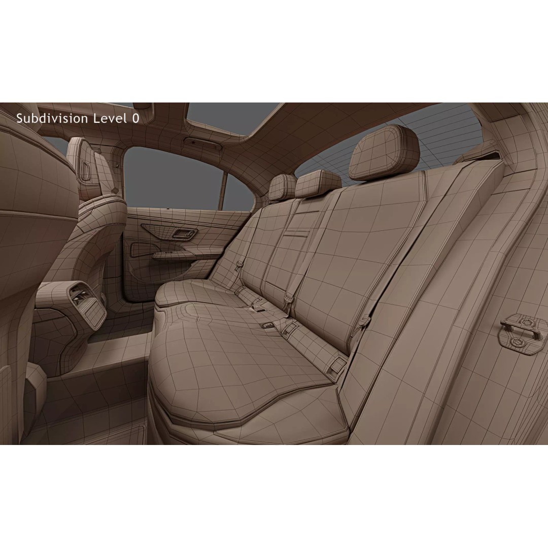 2024 Mercedes-Benz E-Class 3D Model – High Poly PBR Car Asset, FBX - View 38