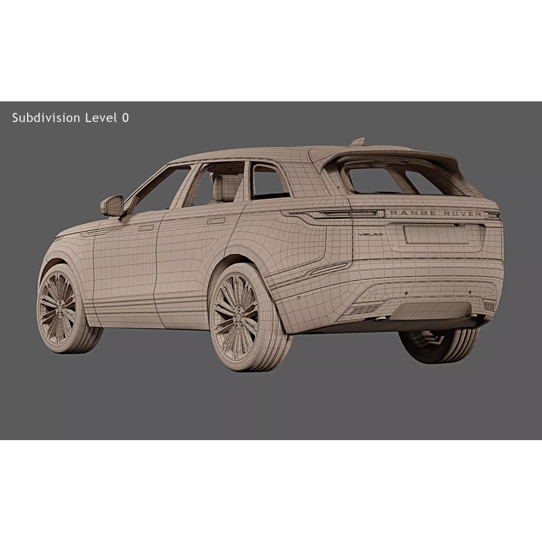 2024 Land Rover Range Rover Velar 3D Model – High Poly Game Asset, FBX, OBJ - View 20