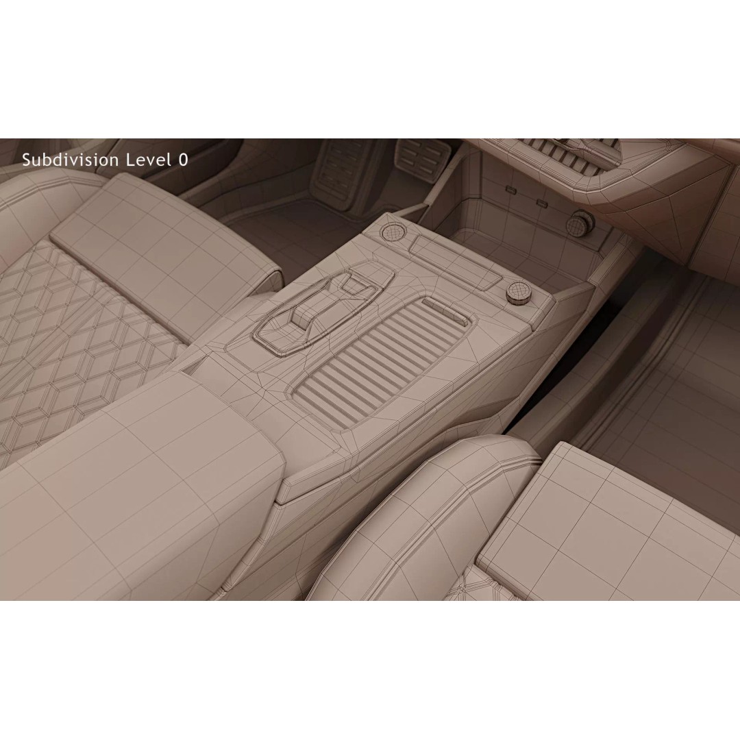 2025 Audi SQ6 e-tron 3D Model – Photorealistic SUV with Openable Features - View 36