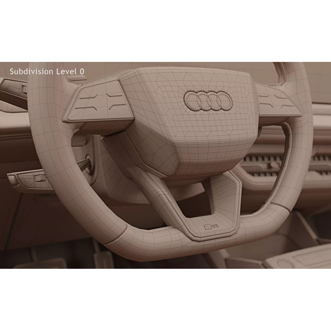 2025 Audi SQ6 e-tron 3D Model – Photorealistic SUV with Openable Features - View 37