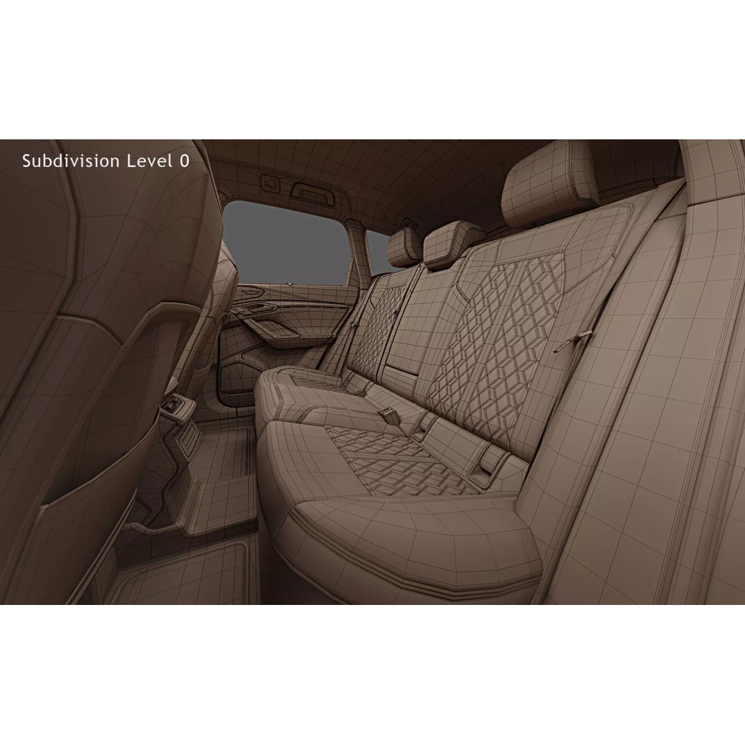 2025 Audi SQ6 e-tron 3D Model – Photorealistic SUV with Openable Features - View 38