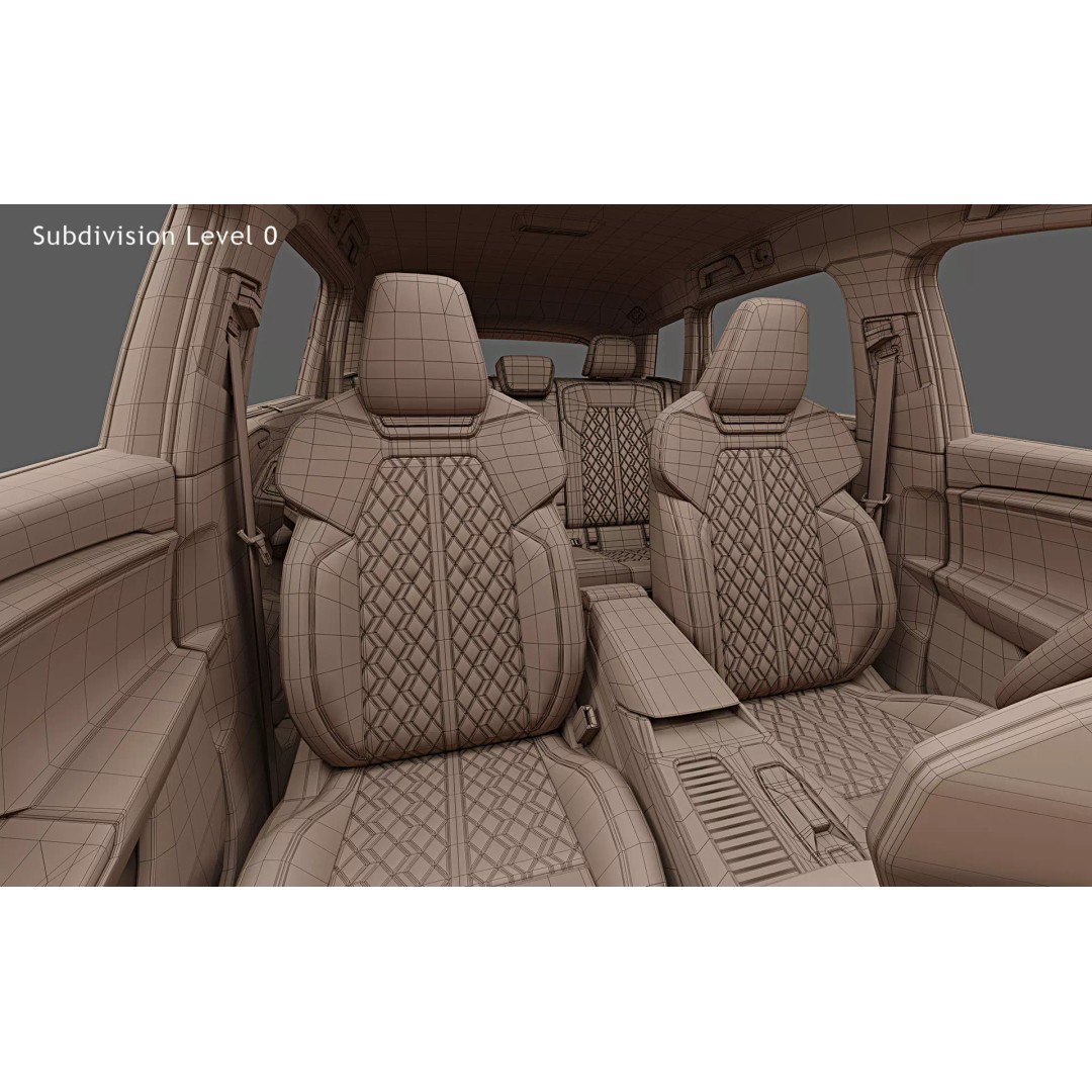 2025 Audi SQ6 e-tron 3D Model – Photorealistic SUV with Openable Features - View 39